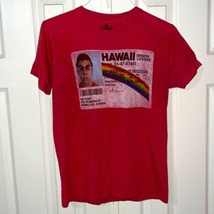Original Superbad McLovin Fake ID Tshirt - Red